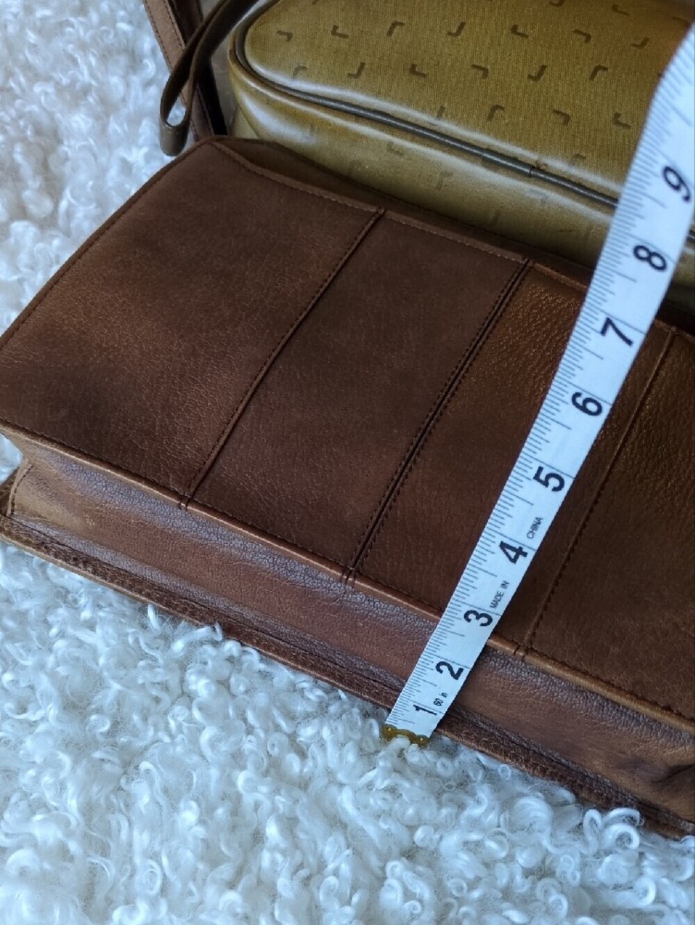 Brown Leather Men’s Document Pouch - Picture 13 of 15